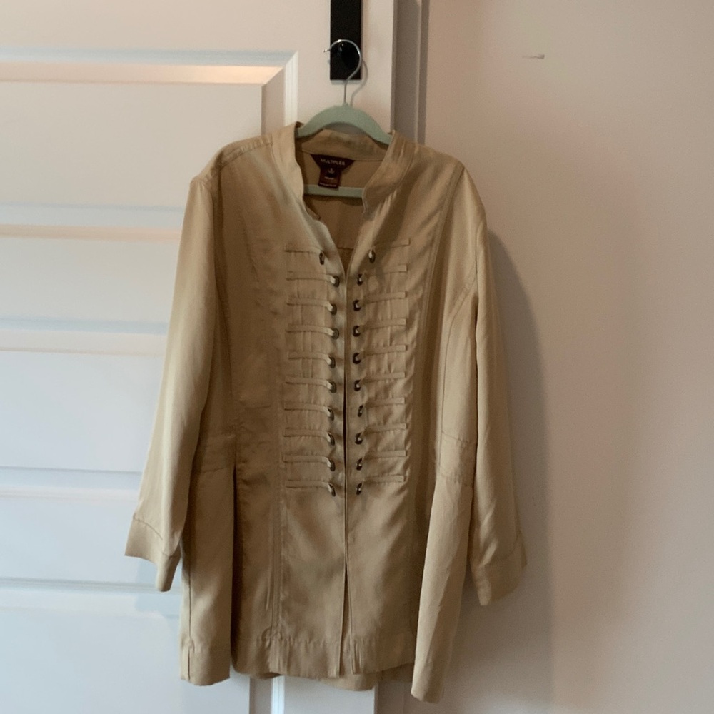 Multiples Beige Trench Coat